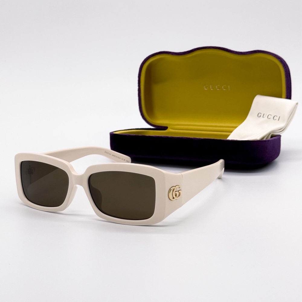 NEW GUCCI GG1403SK 004 WOMEN IVORY SUNGLASSES GUCCI GG1403S - Picture 4 of 13